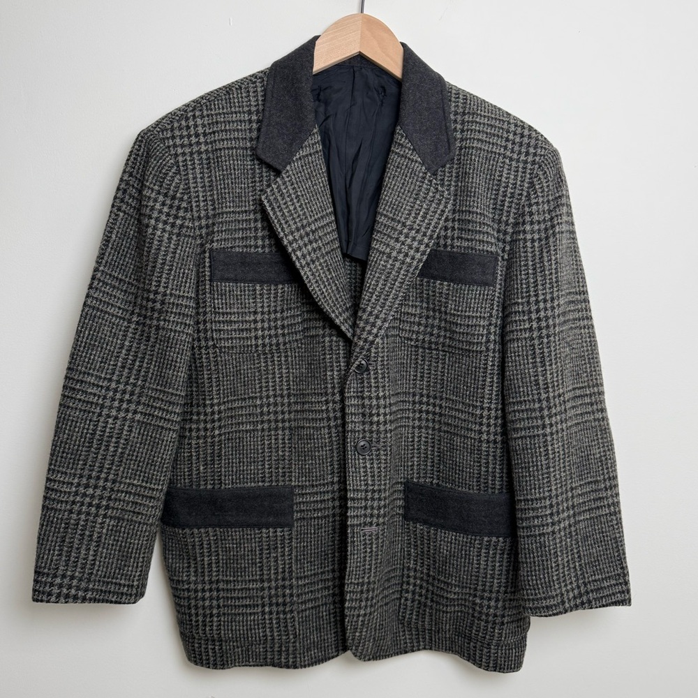 Comme des Garçons Wool Plaid Jacket – Archive Style – Japan Avant-Garde